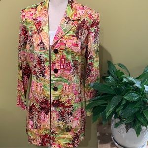 Great for a cool night. Short length jacket